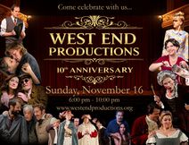 West End Productions' 10th Anniversary Celebration
