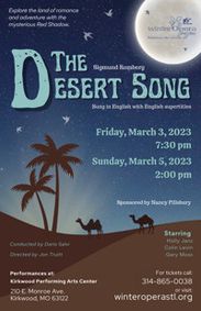 The Desert Song show poster