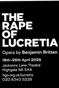 The Rape of Lucretia - opera by Benjamin Britten show poster