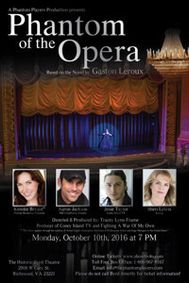 Phantom of the Opera- a one night only benefit! show poster