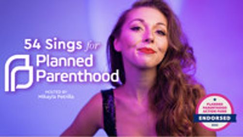 54 Sings For Planned Parenthood show poster
