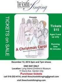 A Christmas Carol show poster