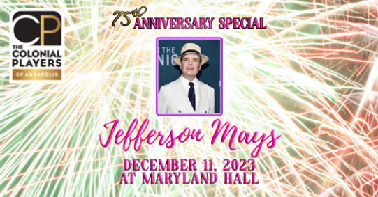 Broadway star Jefferson Mays reads A Christmas Carol show poster