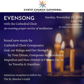 World Premiere at Christ Church Cathedral show poster