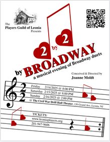 2x2 by Broadway an evening of duets show poster