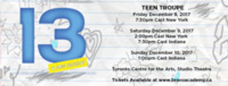 13 the Musical show poster