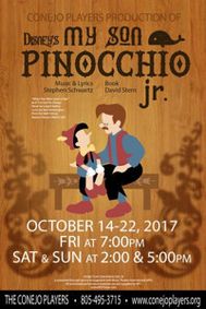 Disney's My Son Pinocchio Jr. show poster
