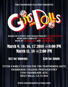 Guys and Dolls show poster