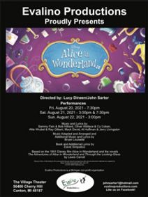 Alice in Wonderland Jr show poster