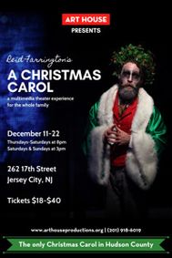 Reid Farrington's A Christmas Carol show poster