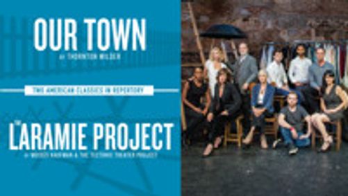Our Town / The Laramie Project show poster