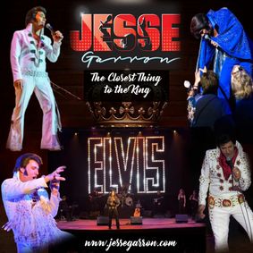 The King at the Queen featuring Jesse Garron's Elvis Tribute show poster
