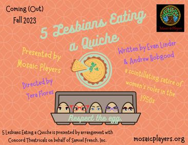 5 Lesbians Eating a Quiche show poster