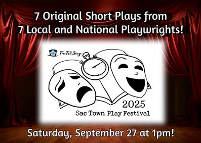 2025 SacTown Play Festival show poster