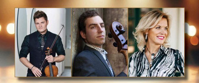 Alexandre Da Costa, violin | Tommy Mesa, cello | Olga Kern, piano show poster