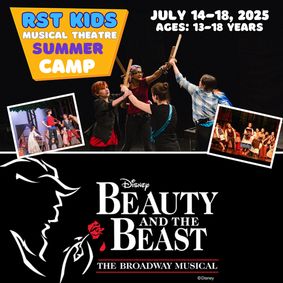 Young Stars to Shine in “Beauty and the Beast” at RST’s Musical Theatre Summer Camp show poster