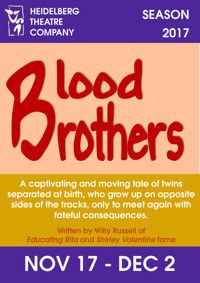 Blood Brothers show poster