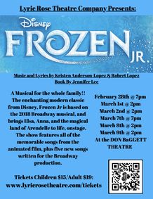 Frozen Jr show poster