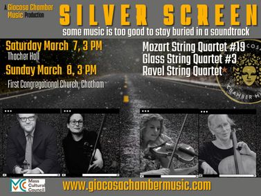 Giocosa Chamber Music presents Silver Screen show poster