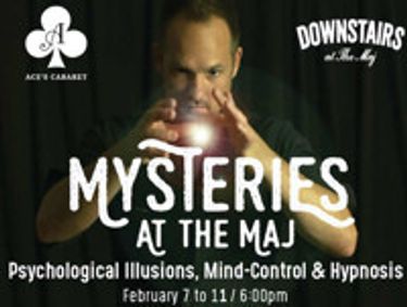 Mysteries at the Maj show poster