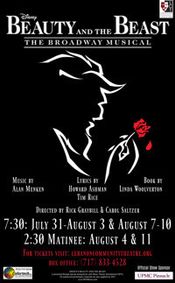 Disney's Beauty and the Beast show poster
