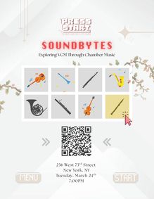 Press Start's Soundbytes show poster