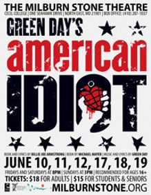 GREEN DAY'S AMERICAN IDIOT show poster