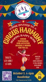 Harmonious Hooping Happy Hour at HandleBar! show poster