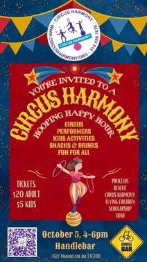 Harmonious Hooping Happy Hour at HandleBar!