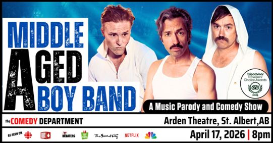 Middle Aged Boy Band : A Music Parody and Comedy Show-St. Albert, AB On April 17, 2026 show poster