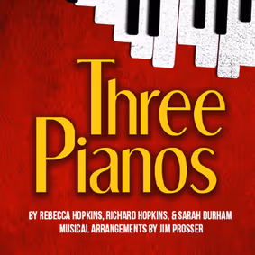 Three Pianos show poster