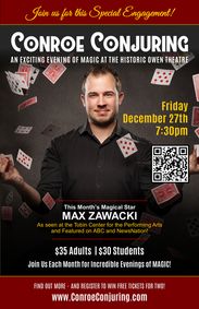 CONROE CONJURING – An Evening of Comedy & Magic at The Owen Theatre show poster
