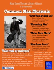 Common Man Musicals show poster