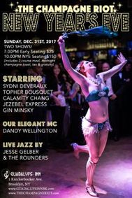 The Champagne Riot show poster