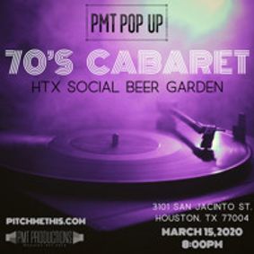 PMT Pop Up: 70s Cabaret show poster