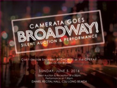 CAMERATA GOES BROADWAY: SILENT AUCTION & PERFORMANCE show poster