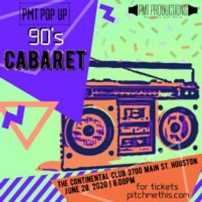 PMT Pop Up: 90s Cabaret show poster
