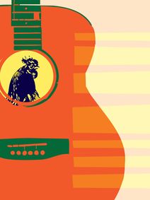 Seven Guitars show poster