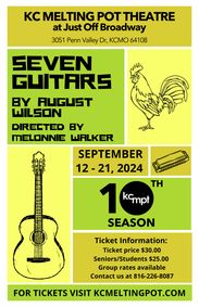 Seven Guitars show poster