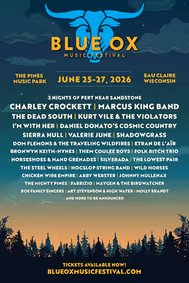 2026 Blue Ox Music Festival show poster