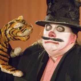 Circus of stuffed animals show poster