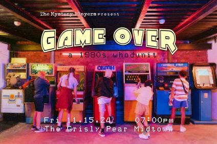 Game Over: A 1980s Whodunit show poster