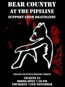 Brighton rock: Bear Country Dratmandu at The Pipeline, Thursday 13th November, from 7pm