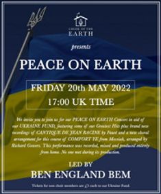 Choir of the Earth presents: Peace on Earth show poster