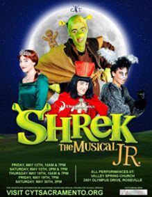 CYT Sacramento Presents Shrek The Musical JR show poster