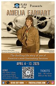 Amelia Earhart show poster