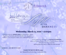 Bellavoce shares works for women's Voices for HanC*CK Church's free noontime concerts