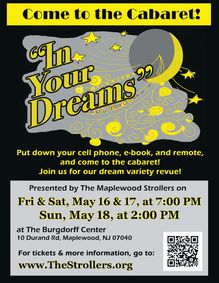 'In Your Dreams' Cabaret show poster