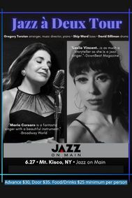 Maria Corsaro & Leslie Vincent: Jazz à Deux Tour show poster
