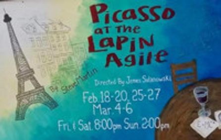 Picasso at the Lapin Agile show poster